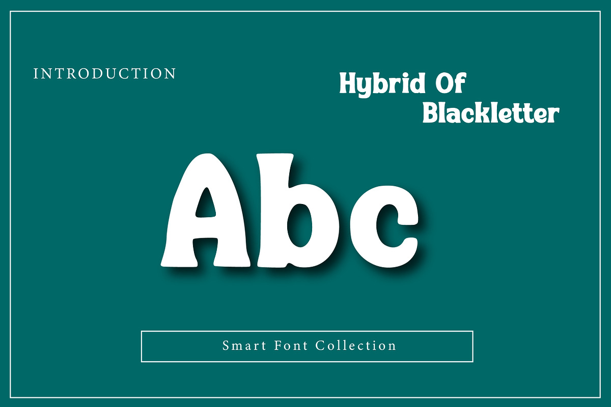 Hybrid Of Blackletter, a Slab Serif Font by Wow Magic (Photo 2 of 3)