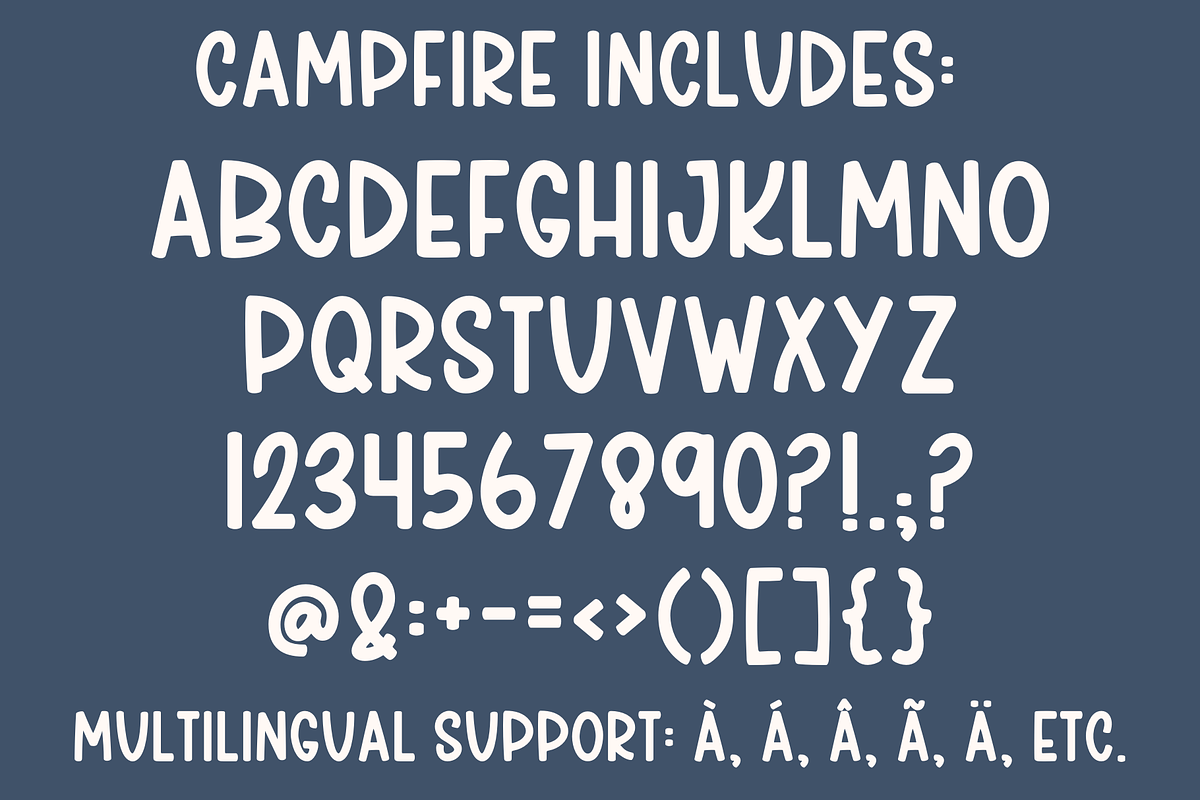 Campfire, Fun Handwritten Font, a Handwritten Font by Designing Digitals (Photo 7 of 9)