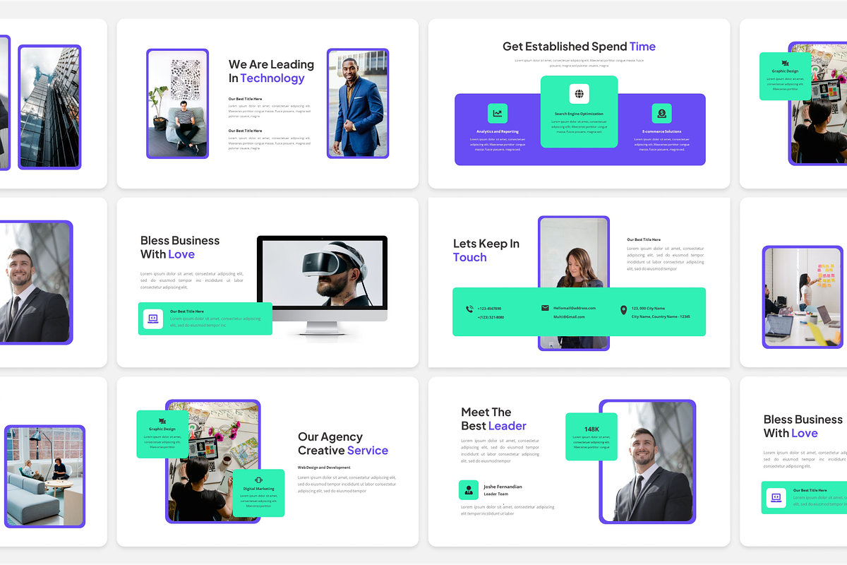 Digital Agency Creative Google Slide, a Presentation Template by Annora Studio (Photo 2 of 5)