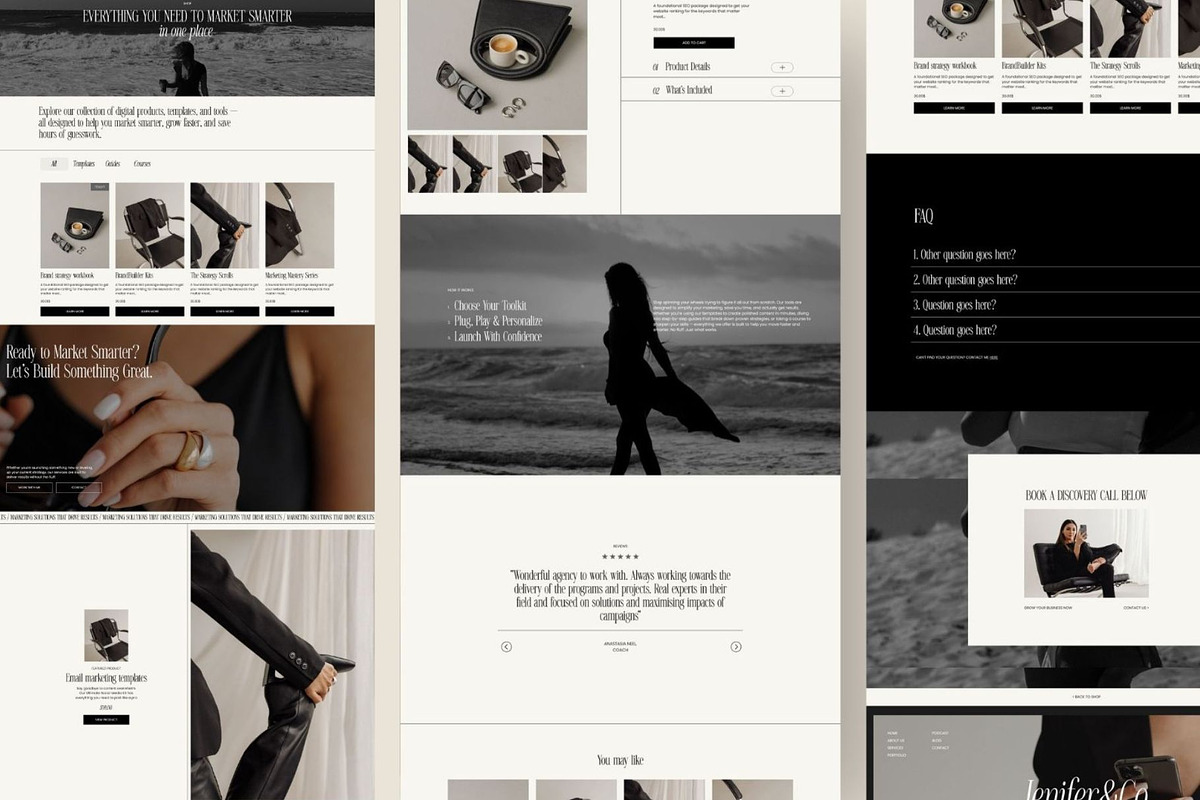 Showit Shop Add on page, a Landing Page Template by Digital&Chic (Photo 3 of 5)