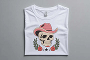 Western Pink Cowboy Hat Skull Design, an Illustration by Purpose Ekbal (Thumbnail 2 of 3)