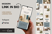 Landing Page Template. Link in Bio, a Social Media Template by MediaKitTemplates (Thumbnail 1 of 7)
