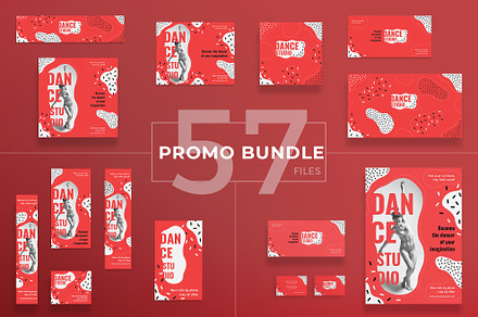 Promo Bundle | Dance Studio, a Poster Template by Amber Graphics