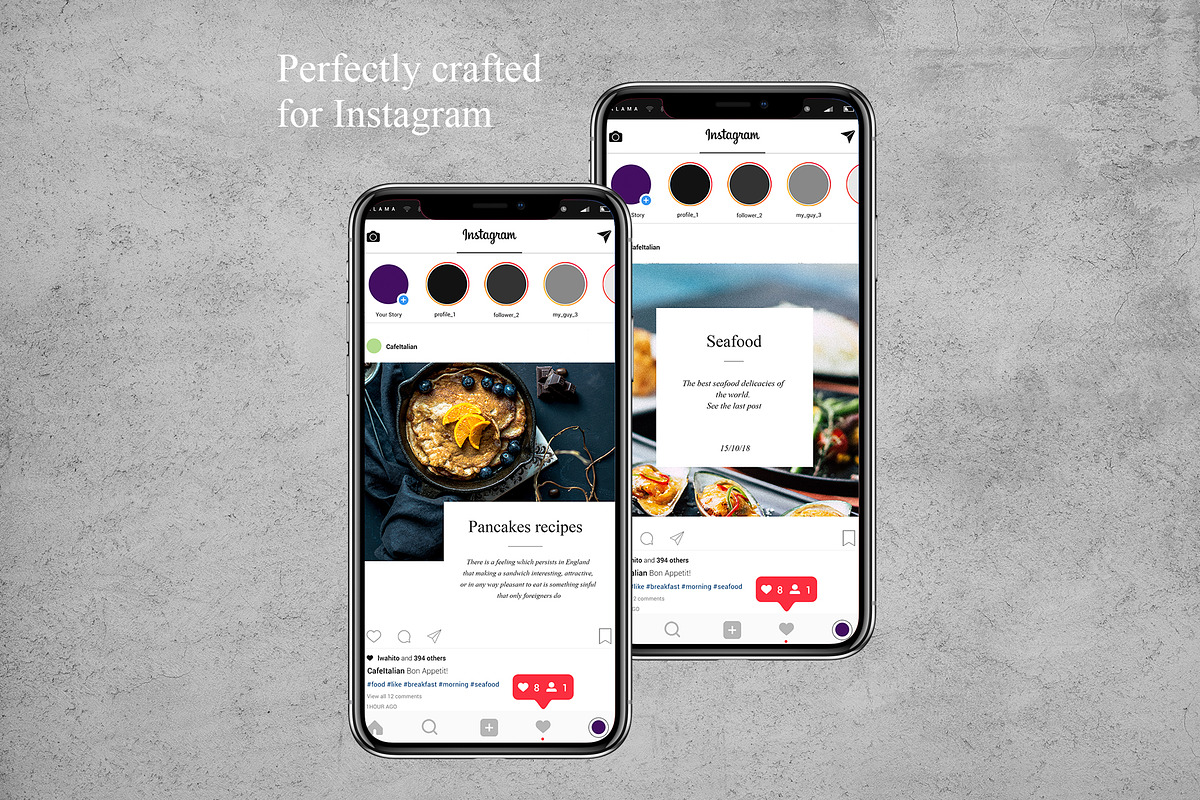 Food - social media template, a Social Media Template by Digital Breath templates (Photo 5 of 6)