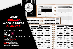 2026 Monday Start Ultimate Planner