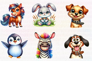 Quirky Funny Animals Sublimation, an Illustration by CreationArt (Thumbnail 5 of 6)