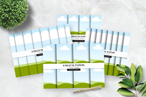 Canva Cover for 8 Digital Papers, a Presentation Template by illuztrate