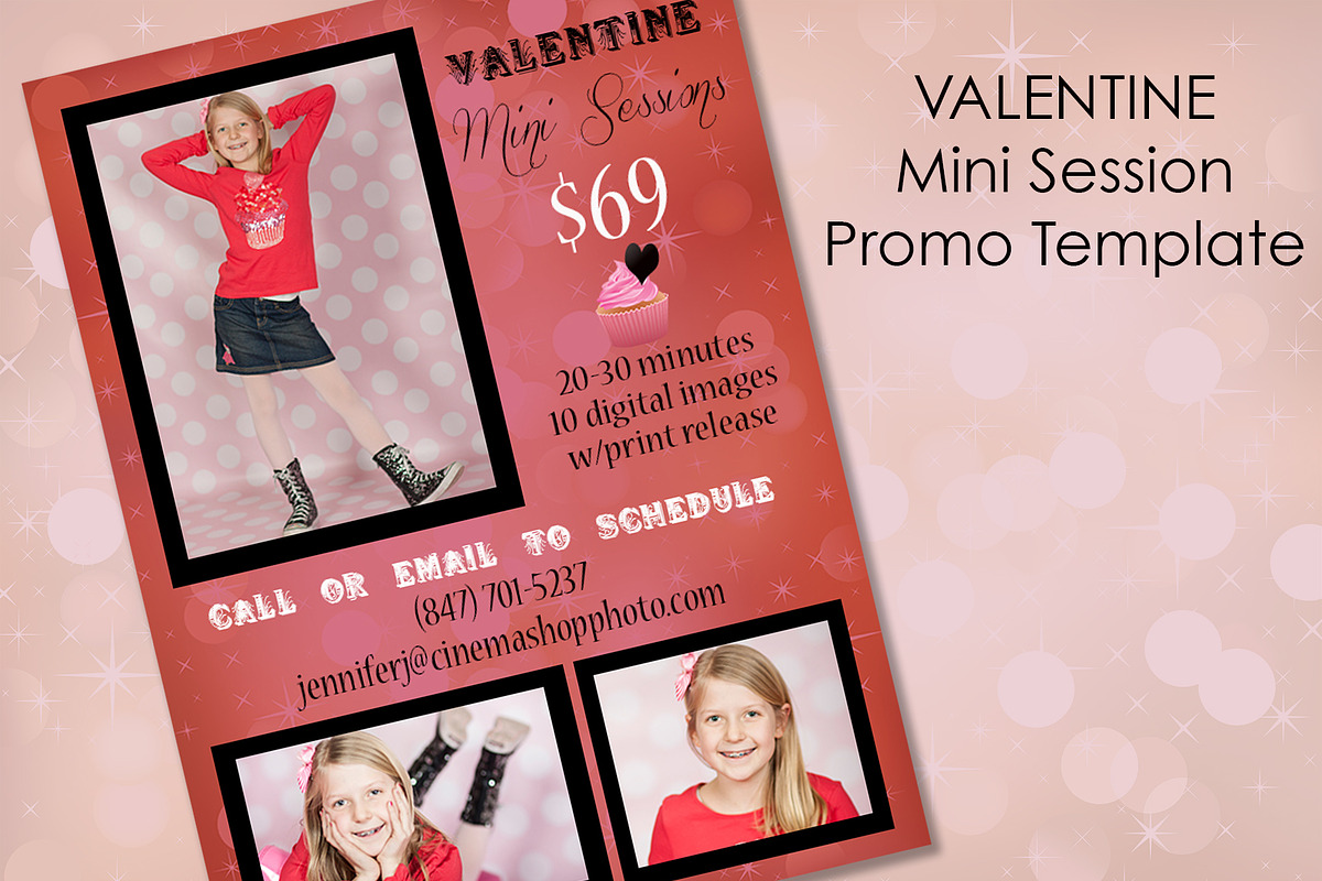 Youre Sweet Valentine Mini Session, an Email Template by Jennifer Caminiti