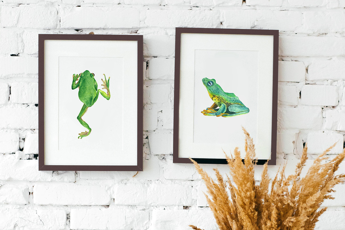 Frogs&lizards.Watercolor set, an Illustration by Nastilustra (Photo 4 of 4)