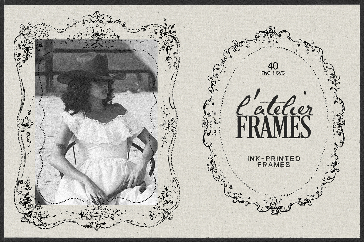 L’Atelier Vintage Ornamental Frames, an Object Graphic by lerinartstudio (Photo 1 of 11)