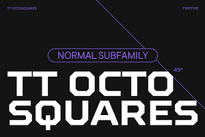 TT Octosquares Normal, a Sans Serif Font by TypeType