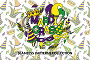 Mardi Gras - Patterns Collection, a Pattern Graphic by Elinorka (Thumbnail 1 of 3)