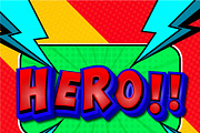 Hero Comic Art Background Design EPS, a Background Graphic by TrueVector (Thumbnail 2 of 3)