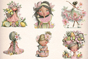 Pastel Summer Girl Clipart Bundle, an Illustration by Digital Artistic99 (Thumbnail 3 of 10)