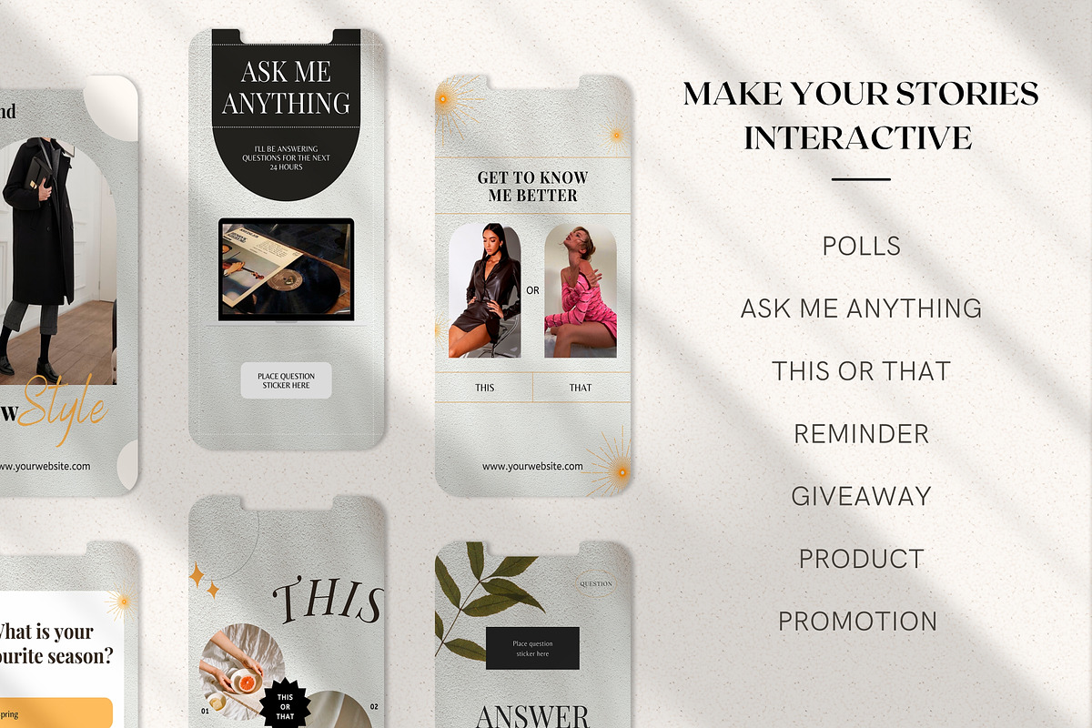 Minimalist Black Instagram Templates, a Social Media Template by DesignbySamVN (Photo 7 of 9)