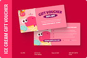 Ice Cream Gift Voucher, a Print Template by MMPixelCraft (Thumbnail 1 of 4)