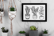 House Potted Plants Line Art, an Object Graphic by ArtGiftsStudio (Thumbnail 4 of 5)