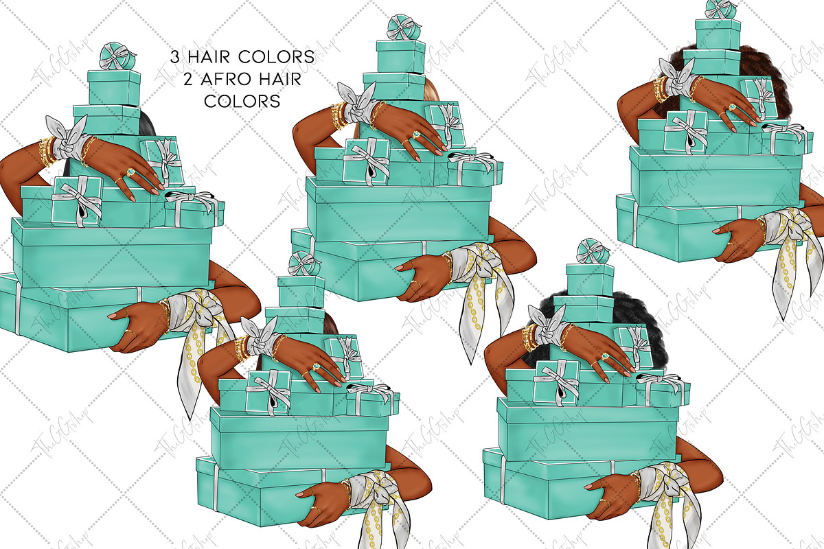 Fashion Planner Girls Clipart set, a Work Illustration by The GG Shop (Photo 5 of 8)