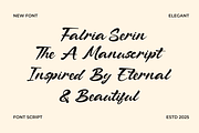 Falria Serin – Elegant Beauty Script, a Script Font by MaikoHatta (Thumbnail 5 of 8)