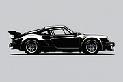 Sports Car Silhouette, an Illustration by balal (Thumbnail 5 of 9)