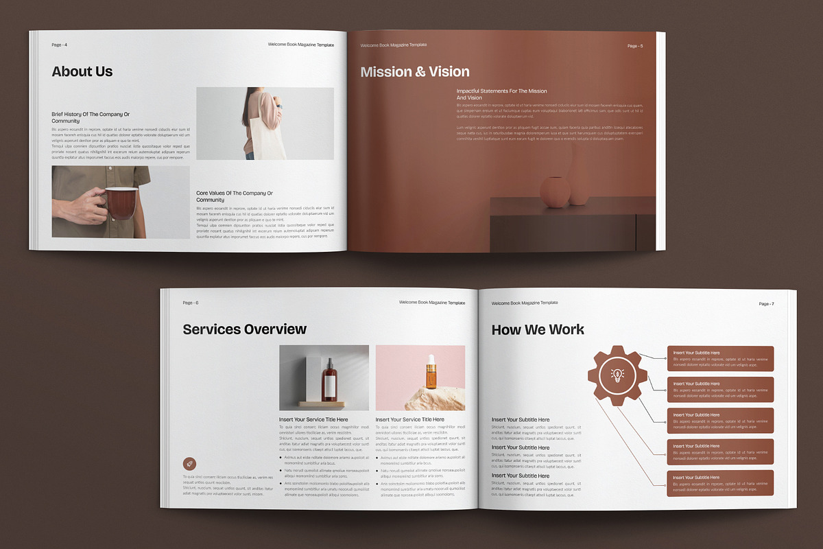 Welcome Book Magazine Landscape, a Magazine Template by E-Type (Photo 3 of 7)