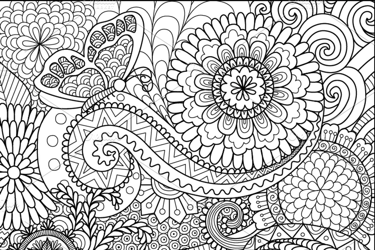 Happy Easter coloring page, an Object Graphic by Somjai King (Photo 14 of 16)