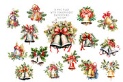 Watercolor Christmas Bells, a Seasonal Illustration by Vasmila (Thumbnail 3 of 7)