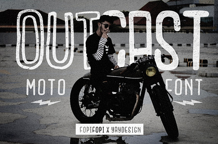 Sale ! 50% Outcast Motofont + Bonus