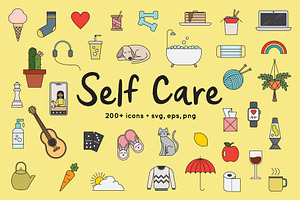 Self Care, At Home Icons