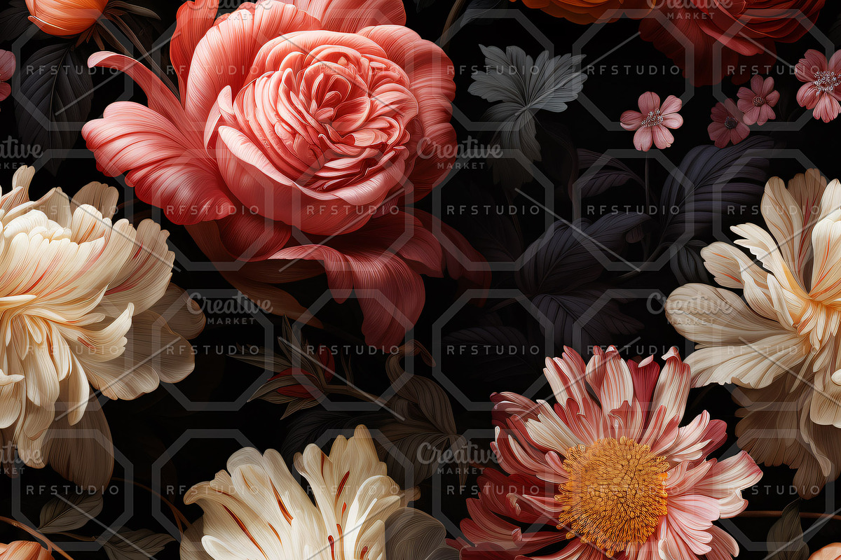 SPELLBOUND GARDEN. Seamless Pack, a Texture Illustration by RefinedFantasyStudio (Photo 3 of 9)