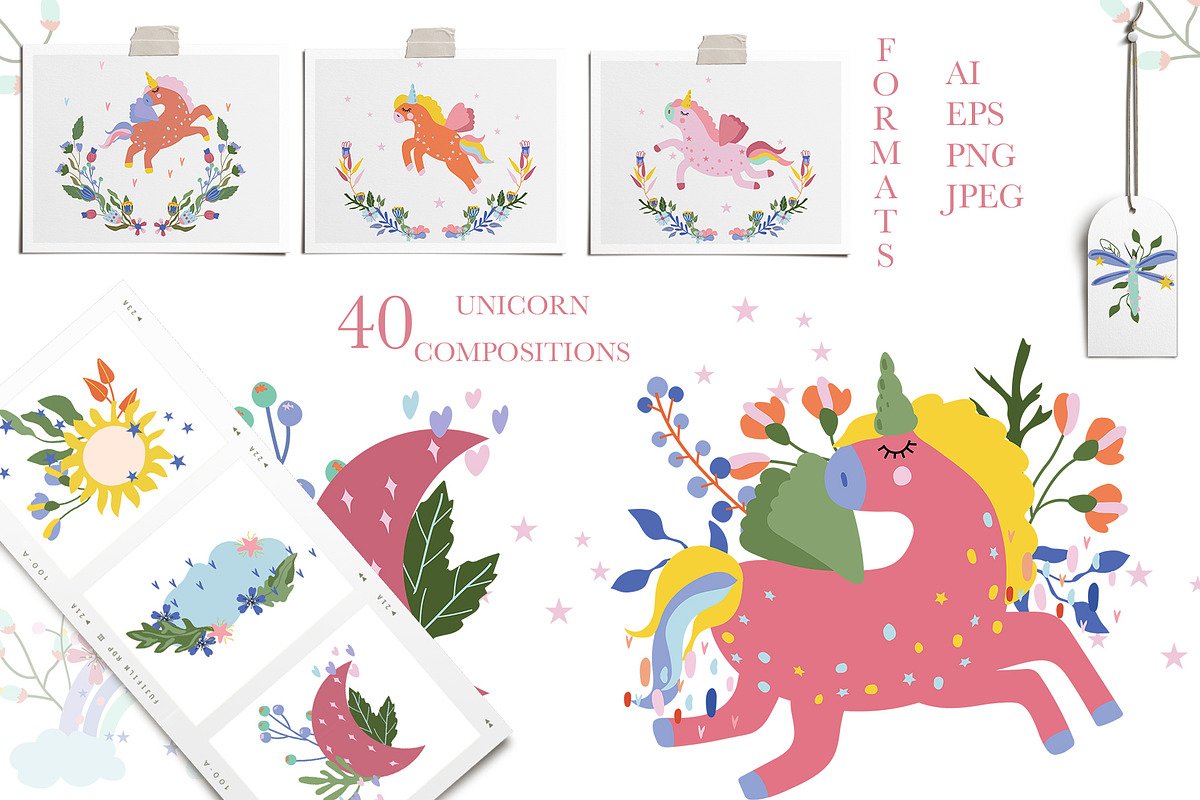 Magical Unicorns, big collections, an Animal Illustration by Usis (Photo 6 of 22)