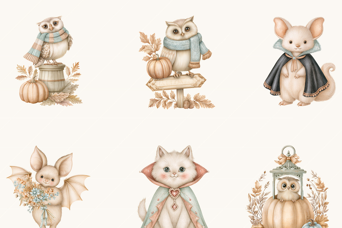 Cute Halloween Pumpkin PNG Clipart, a Seasonal Illustration by BusyDaydesign (Photo 6 of 9)