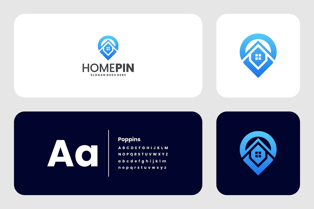 Gradient Modern Home Location Logo, a Branding & Logo Template by Artnivora.Std (Photo 2 of 3)