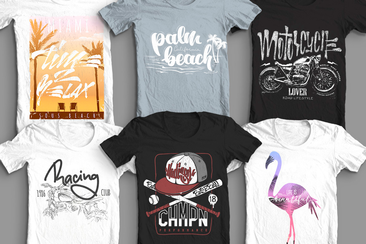 50 T-Shirt designs collection, an Illustration by Urbanshop (Photo 9 of 10)