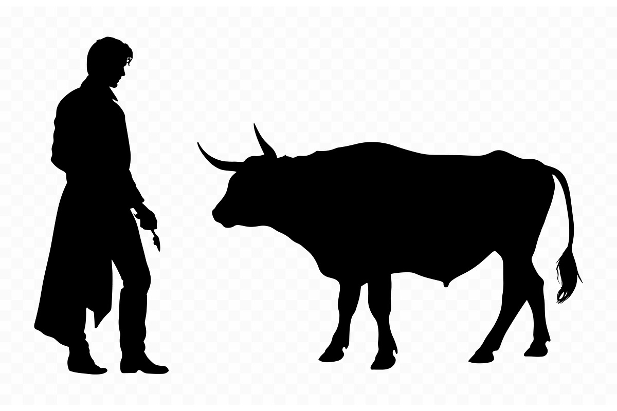 Matador and Bull Silhouette SVG, a Sport Illustration by Gfx Expert Team (Photo 3 of 3)