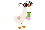 9 Cute Goose & Education Cartoon, an Object Graphic by the_myro (Thumbnail 5 of 10)