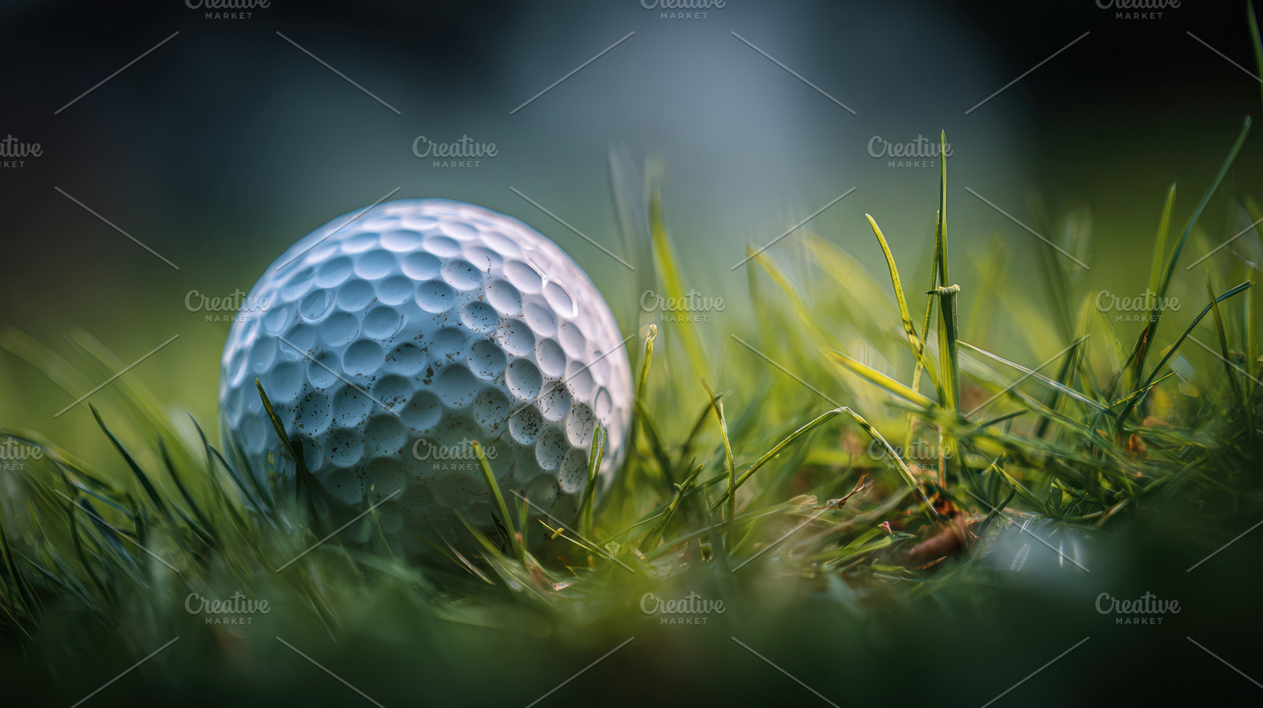 Golf ball resting on green grass, a Photo by Beautiful things