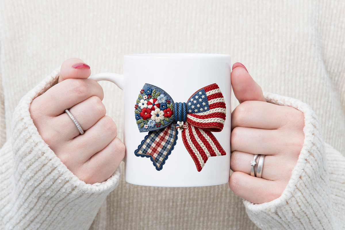 American Bow Png, Faux Yarn Coquette, an Illustration by Designking (Photo 3 of 4)