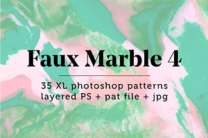 Faux Marble 4: 35 Seamless Patterns