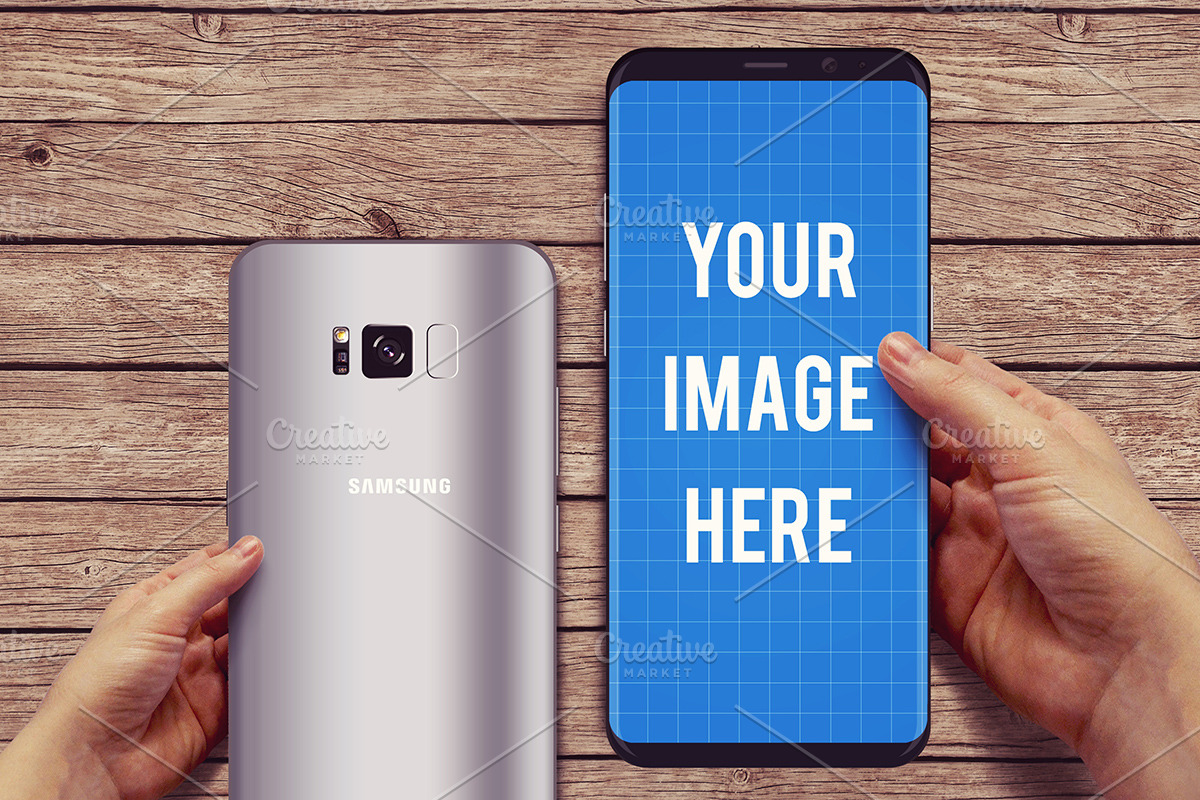 Samsung Galaxy S8 Mockup, an Android Mockup by Tzochko (Photo 10 of 11)
