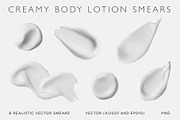 Cosmetic cream smear vector set, a Healthcare Illustration by Olha Kozachenko (Thumbnail 1 of 6)
