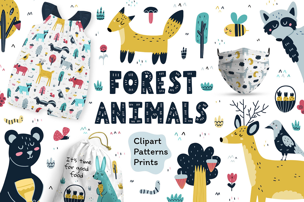 Forest Animals Collection, an Animal Illustration by Gulnara Sabirova (Photo 1 of 12)