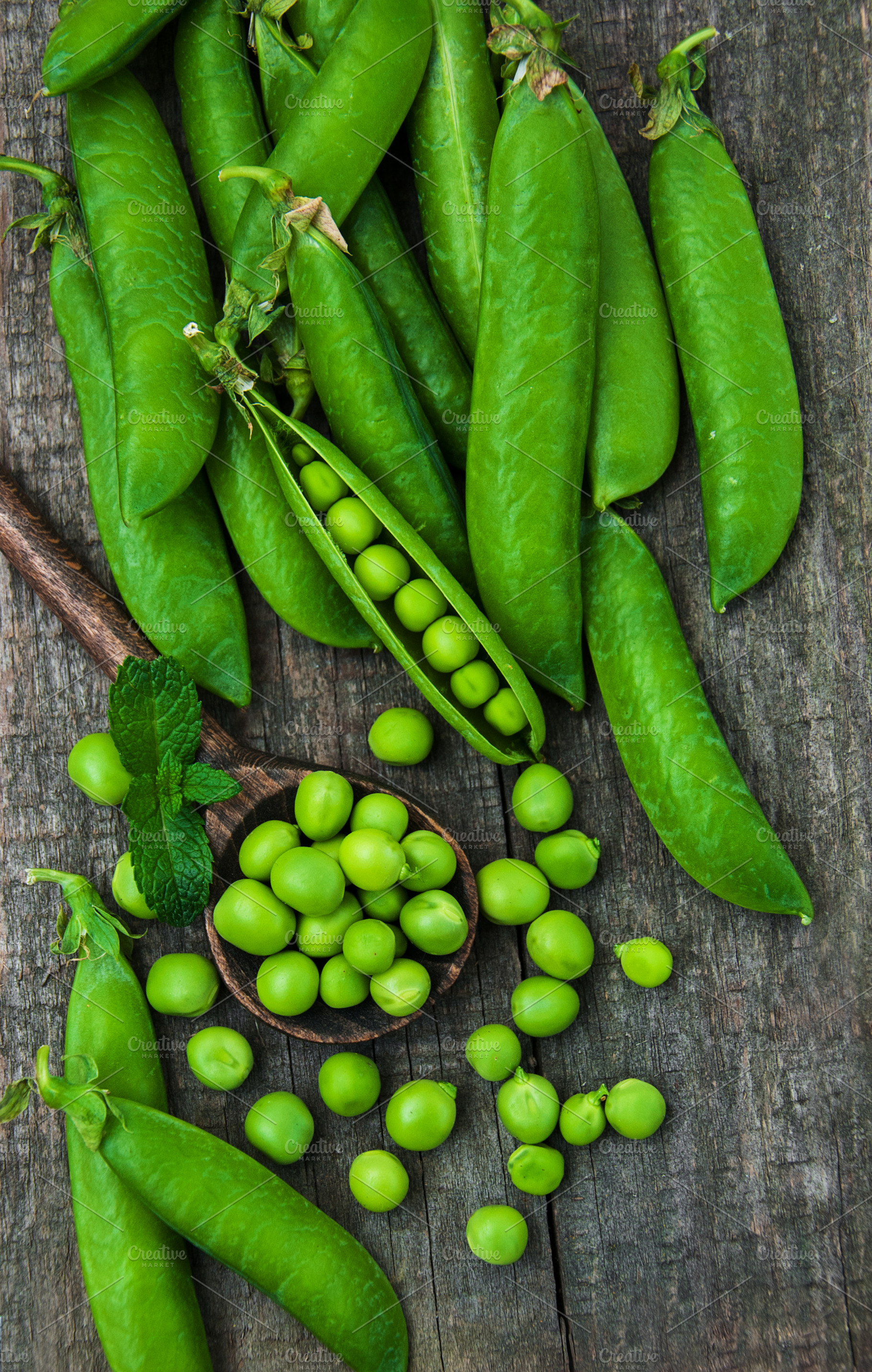 Green peas stock photo containing peas and pea, a Food & Drink Photo by Olena Rudo