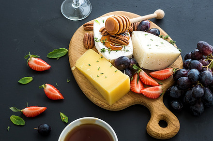 Wine snack set containing italian, background, and food, a Food & Drink Photo by Foxys