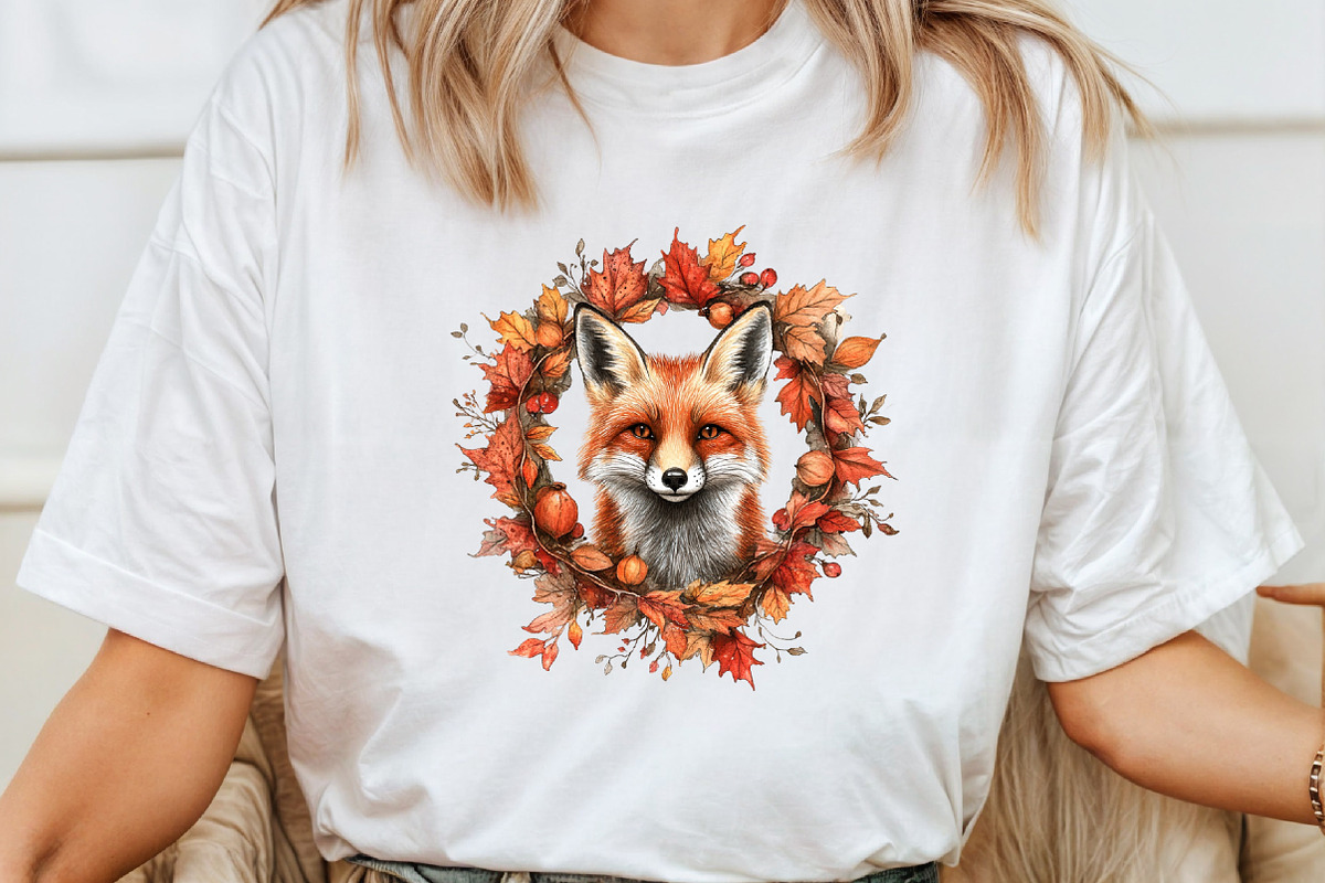Watercolor Autumn Fox Clipart, an Illustration by Pixels.Craft (Photo 5 of 7)