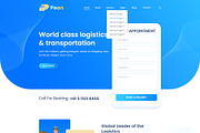 Peon - Logistic PSD Template, a Landing Page Template by Andit themes (Thumbnail 3 of 34)