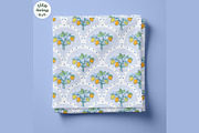 Lemon Scalloped Seamless Pattern, a Food Illustration by TitaLivingArt (Thumbnail 3 of 10)