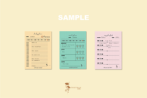 Mini Planner Study Template Digital