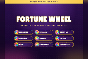 Fortune Wheel Twitch & Kick Panels
