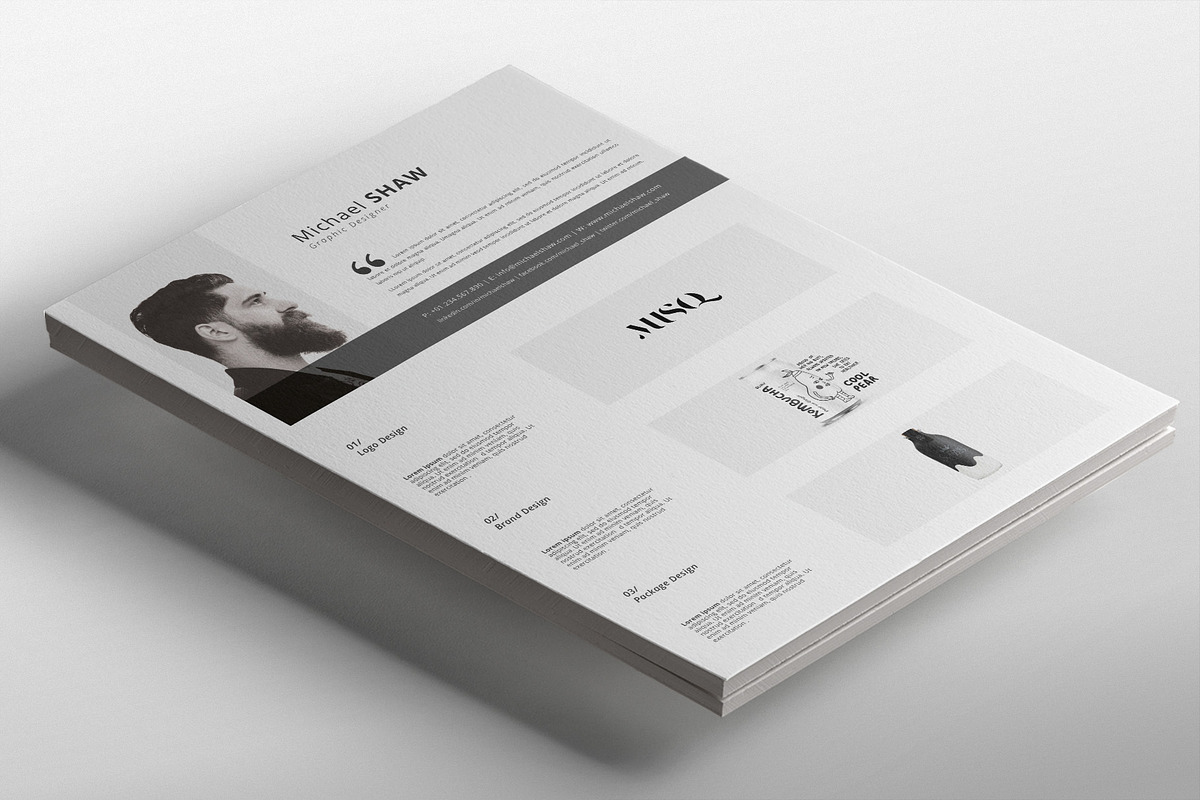 Michael Resume Template, a Resume Template by Nina Shaw (Photo 6 of 10)